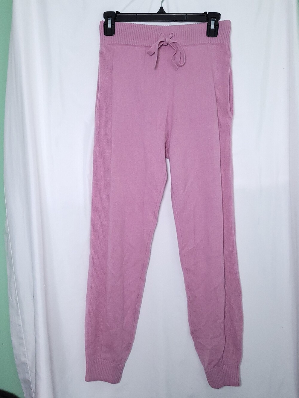 EXPRESS Editions 100% Cashmere Pink Joggers Minimalist Loungewear SMALL